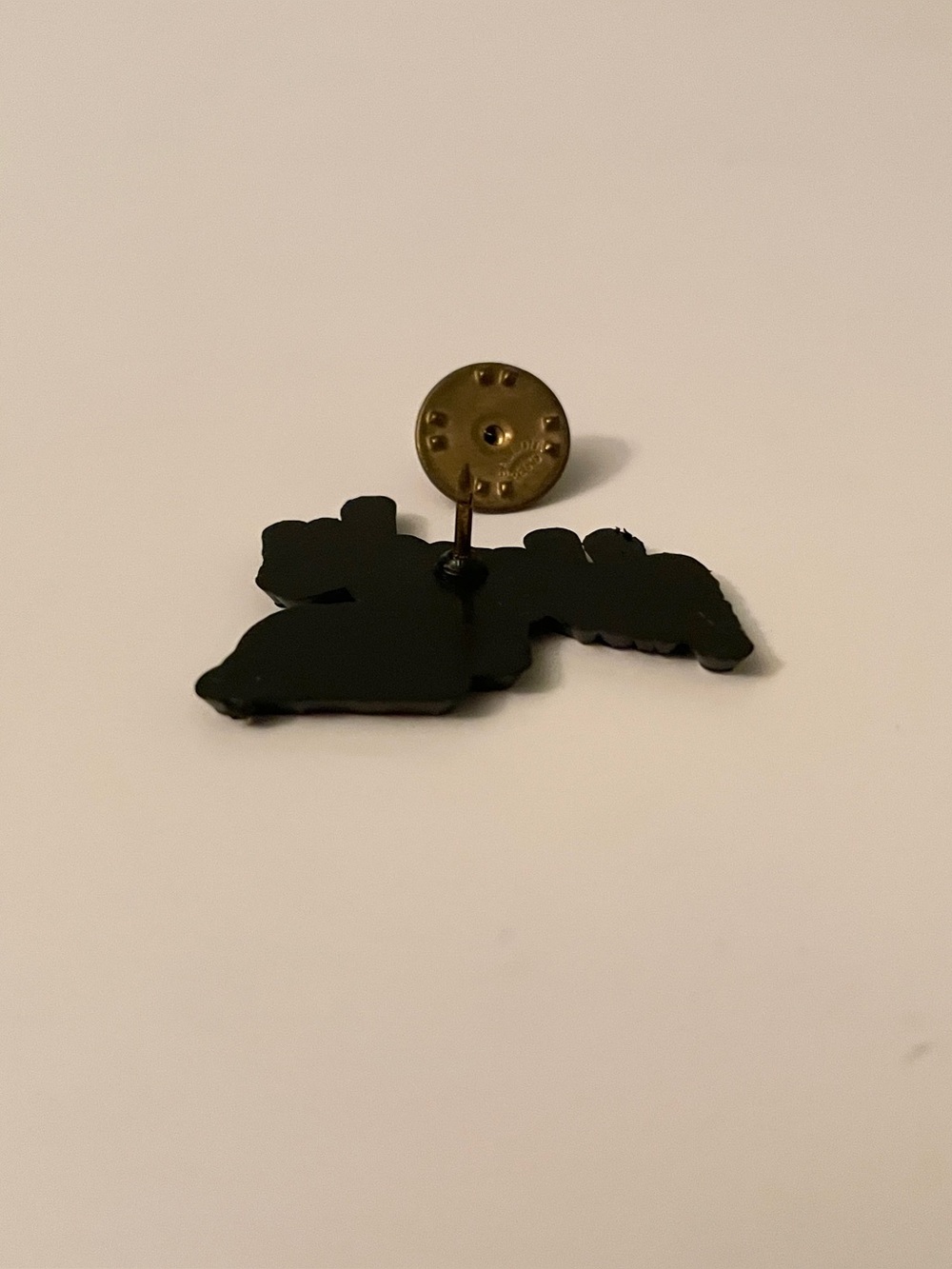Vintage Nebraska State Map Script Hard Plastic Lapel Pin - Picture 8 of 11